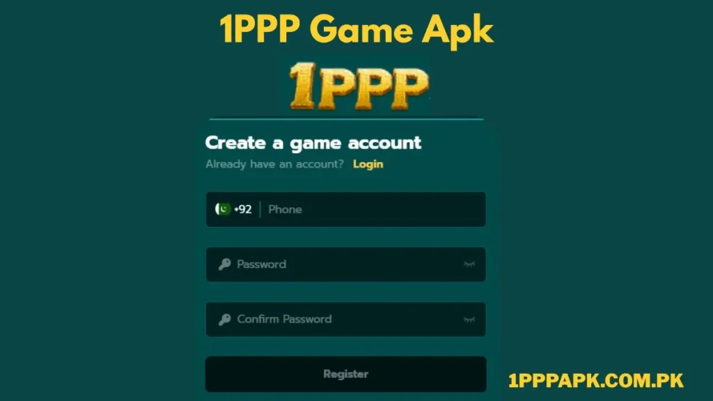 how to create 1ppp game account
